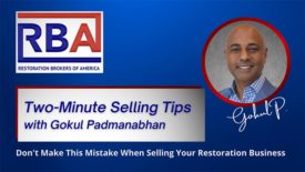 Don't Make This Mistake When Selling Your Restoration Business