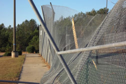fence broken high school
